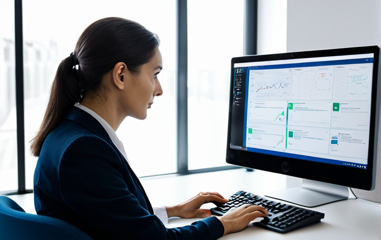 **

A professional therapist (male or female) in modest professional attire, thoughtfully reviewing data on a computer screen in a modern, clean office. The screen displays an AI therapy interface with anonymized patient data. Focus on ethical considerations of data privacy and security in AI mental health applications. Safe for work, appropriate content, fully clothed, perfect anatomy, natural pose, high resolution, professional.

**