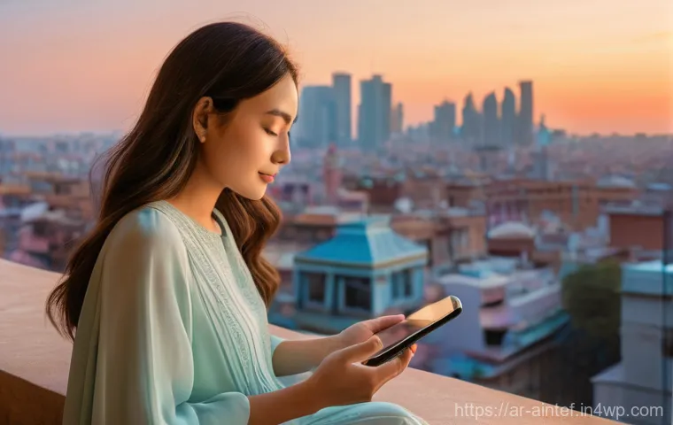 정신 건강과 AI 윤리의 관계 - **Prompt: Navigating Privacy in the Age of AI**
    A diverse group of three adults (two men and one...