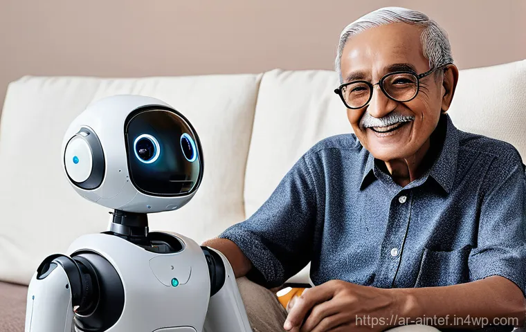 AI 테라피의 연령별 접근법 - **Prompt 1: Young Adult and AI Companion**
    "A candid, realistic portrait of a young Arab woman (...